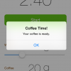 iPhoneのコーヒータイマーアプリ
